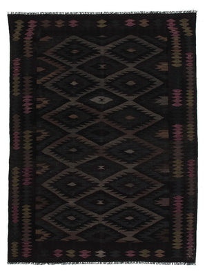 Kelim tapijt - Splash - 230 x 168 cm - veelkleurig