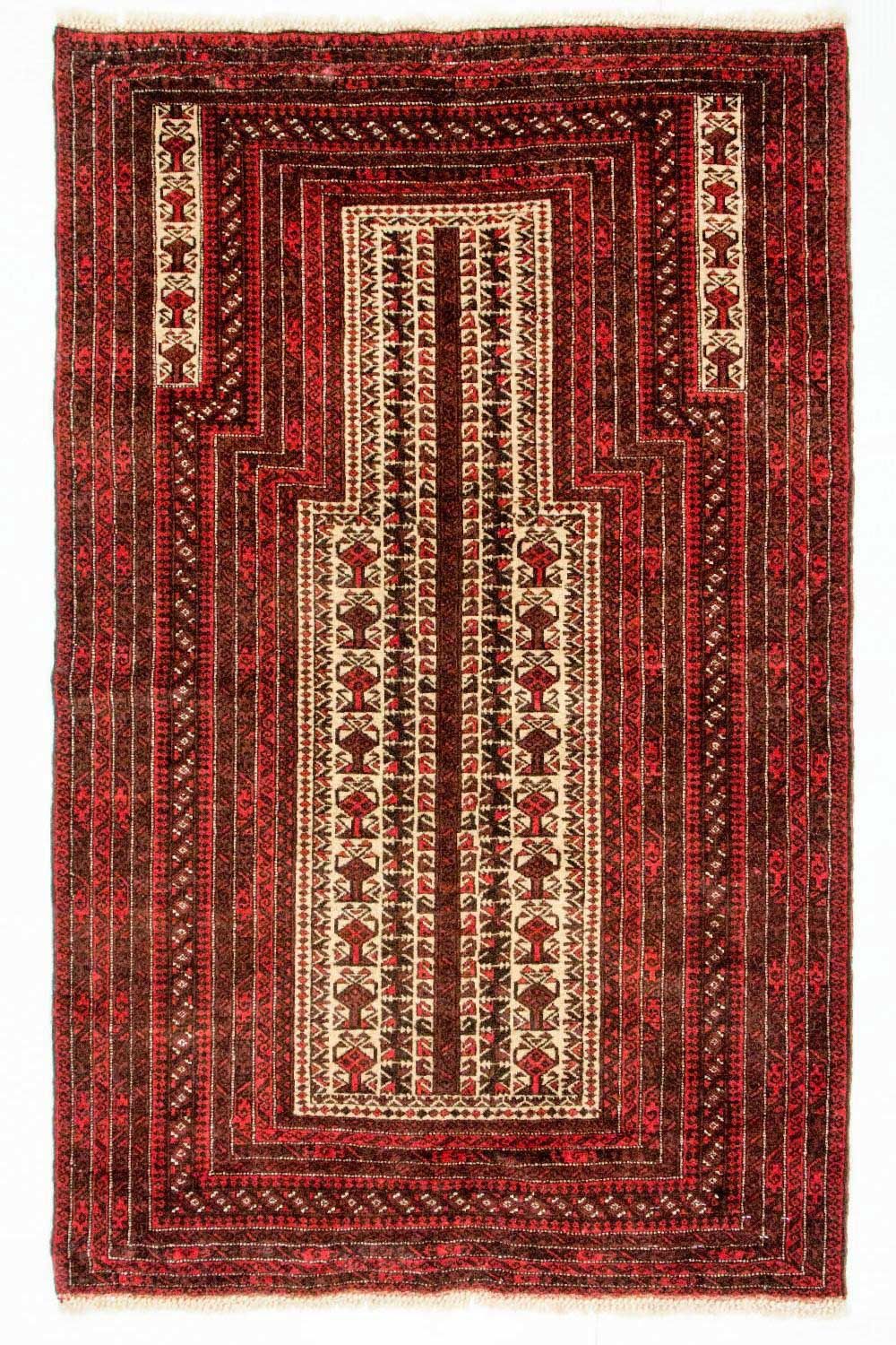 Baluch tapijt - 146 x 94 cm - rood