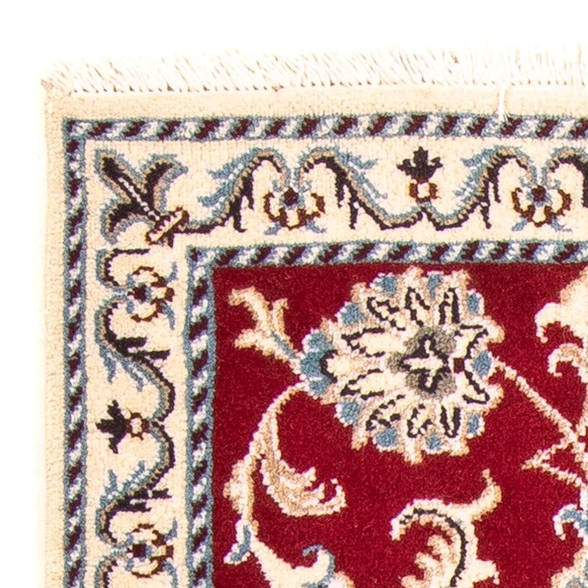 Perzisch tapijt - Nain - Koninklijk - 100 x 60 cm - donkerrood