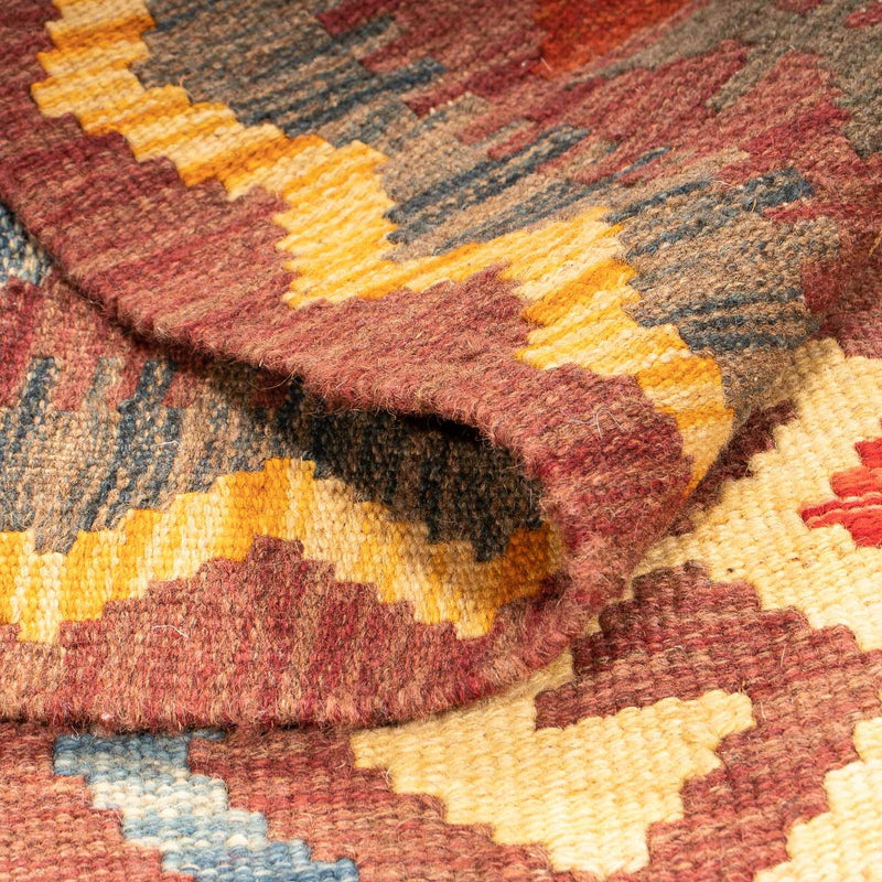 Kelim tapijt - Splash - 125 x 86 cm - bruin