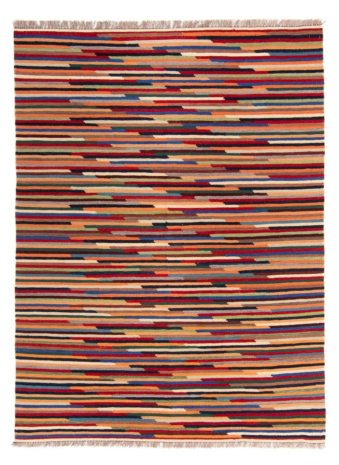 Kelim tapijt - Trendy - 206 x 148 cm - veelkleurig