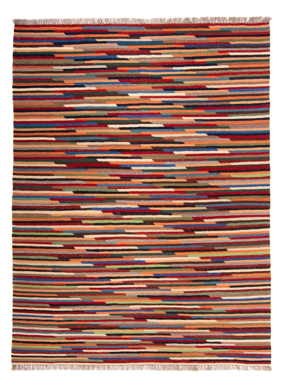 Kelim tapijt - Trendy - 202 x 147 cm - veelkleurig