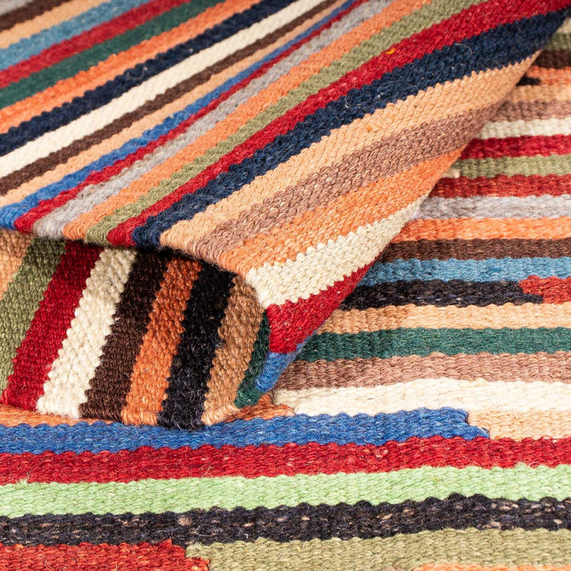 Kelim tapijt - Trendy - 202 x 147 cm - veelkleurig