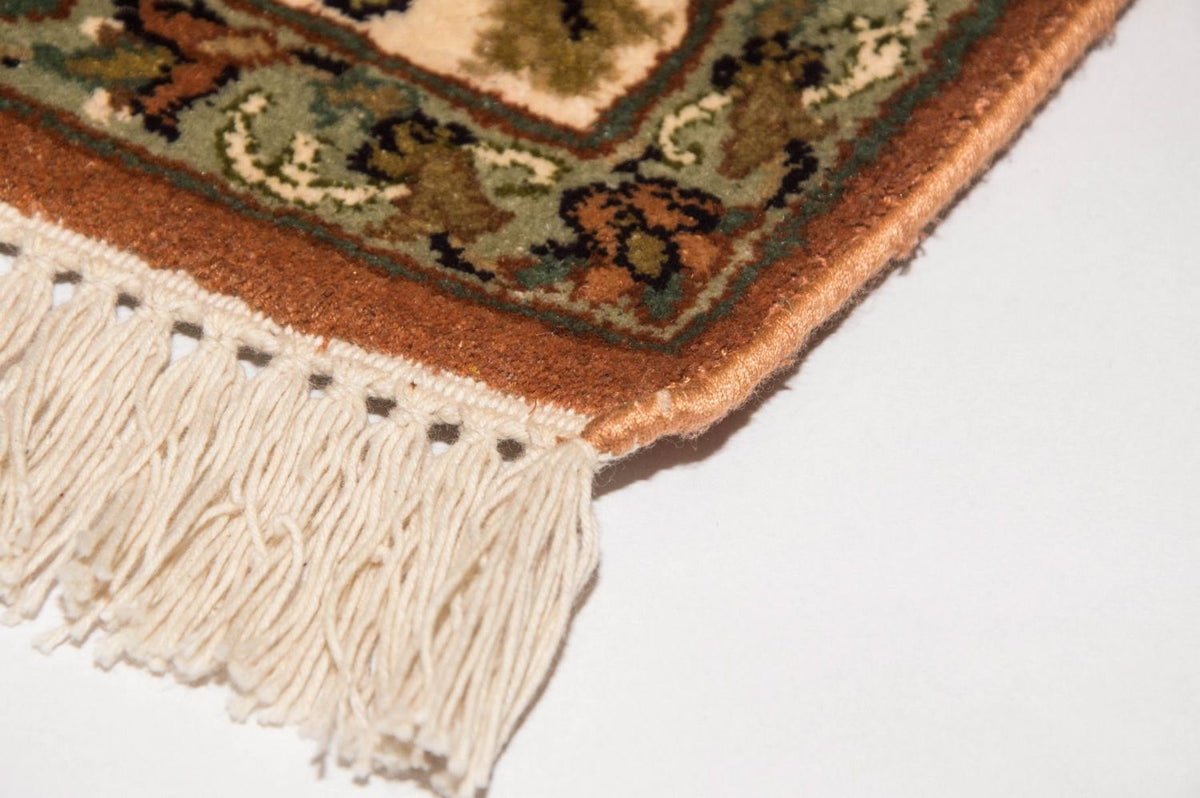 Zijden tapijt - Kashmir Silk - 160 x 95 cm - beige