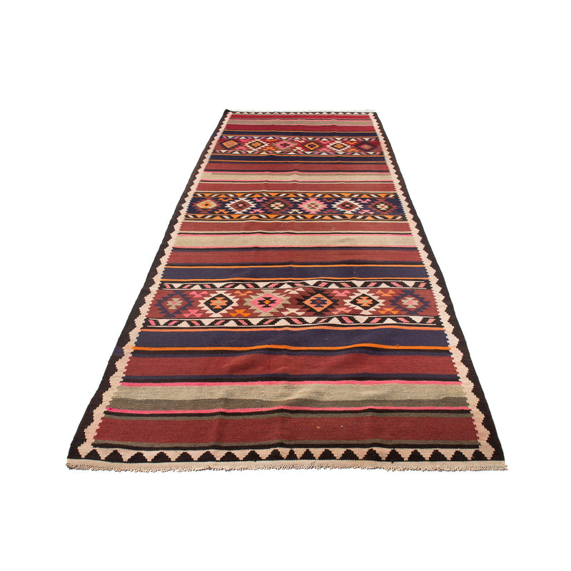 Loper Kelim tapijt - Oud - 360 x 140 cm - veelkleurig