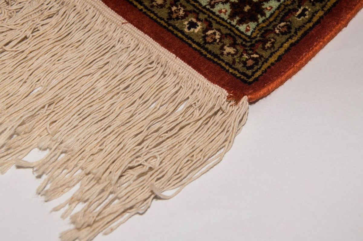 Zijden tapijt - Kashmir Silk - 244 x 168 cm - oranje