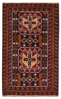 Baluch tapijt - 126 x 77 cm - veelkleurig