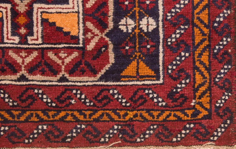 Baluch tapijt - 126 x 77 cm - veelkleurig