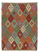 Kilim Maimana Tapijt 194x151cm - Wollen tapijt