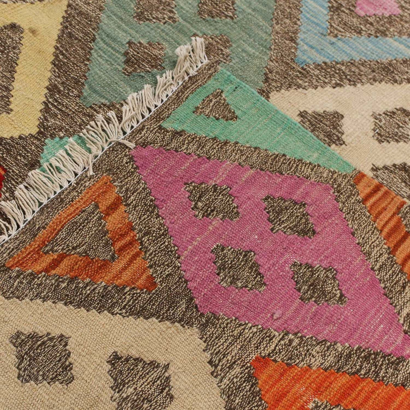 Kilim Maimana Tapijt 194x151cm - Wollen tapijt