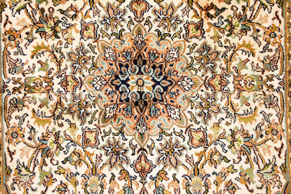 Zijden tapijt - Kashmir Silk - 149 x 89 cm - beige
