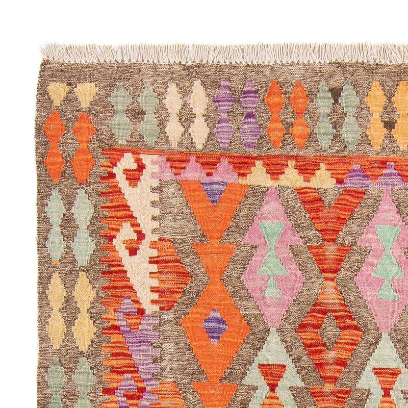 Kelim tapijt - Splash - 207 x 155 cm - veelkleurig