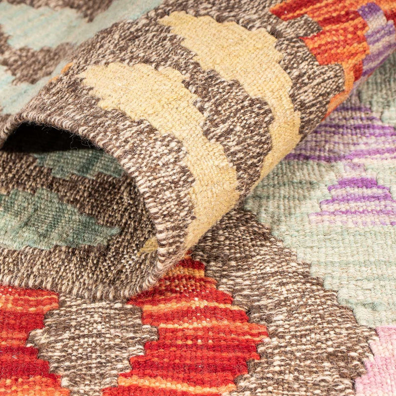 Kelim tapijt - Splash - 207 x 155 cm - veelkleurig