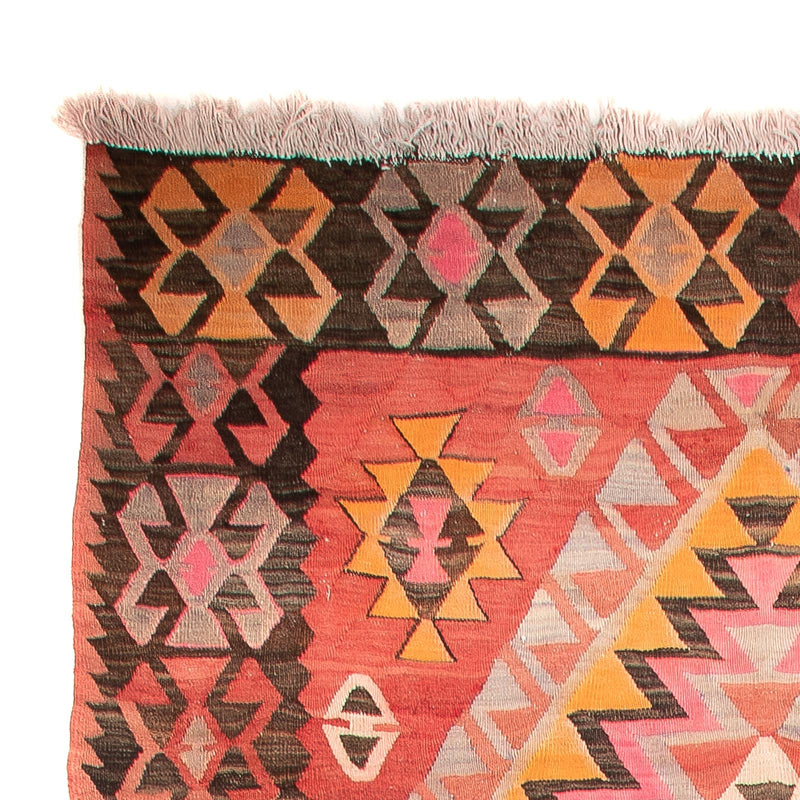 Loper Kelim tapijt - Oud - 425 x 165 cm - licht rood