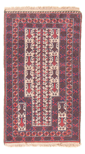 Baluch tapijt - Gebedskleed - 113 x 62 cm - beige