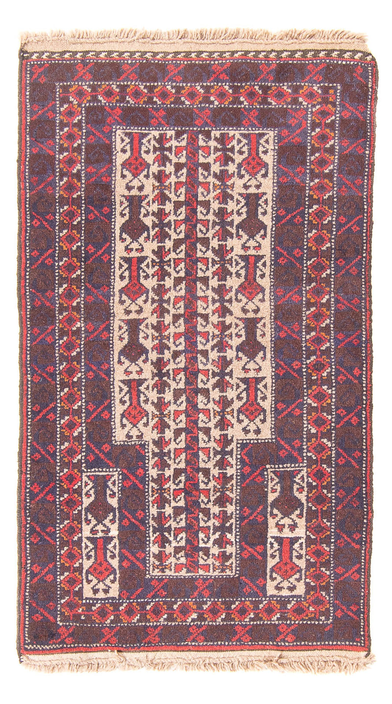 Baluch tapijt - Gebedskleed - 113 x 62 cm - beige