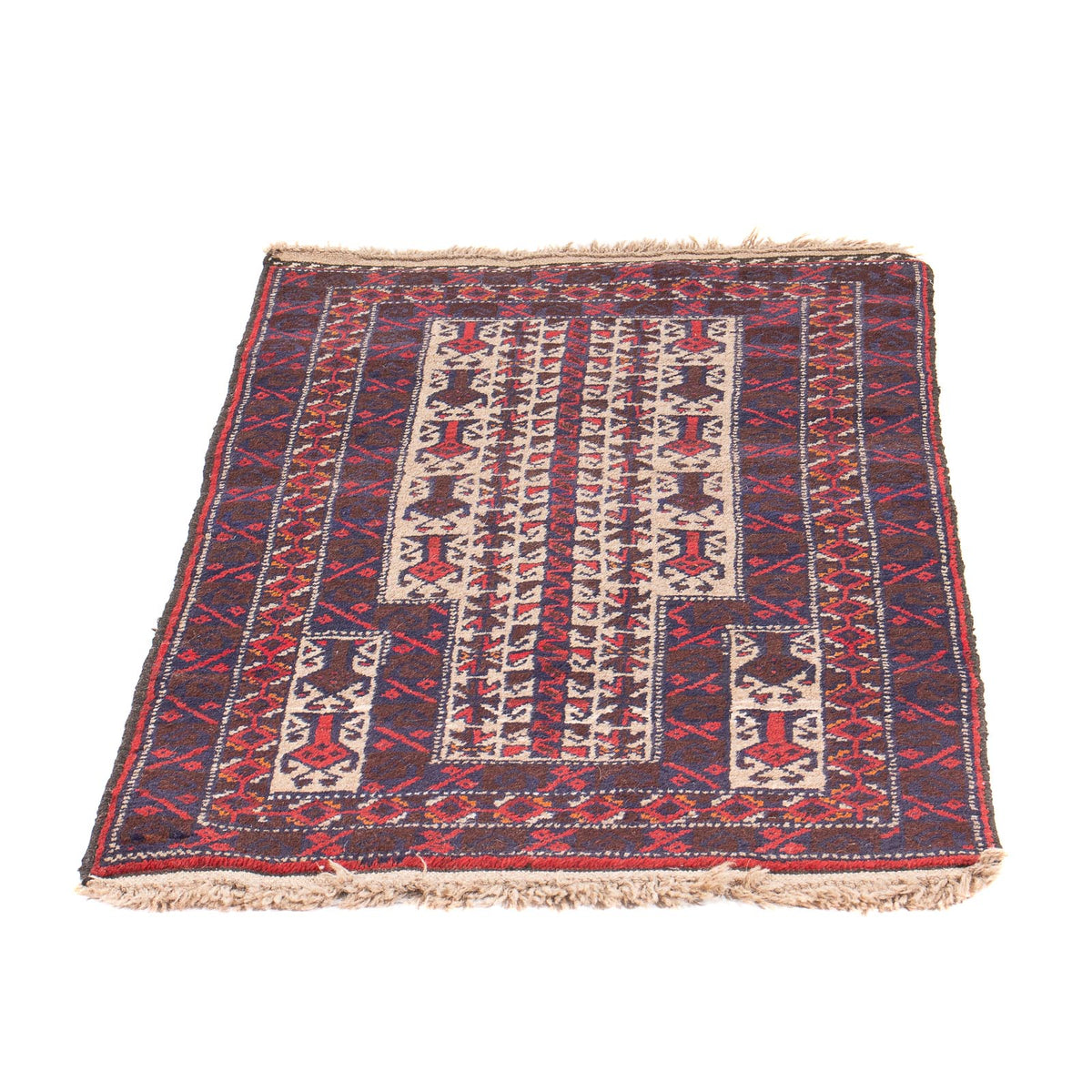 Baluch tapijt - Gebedskleed - 113 x 62 cm - beige