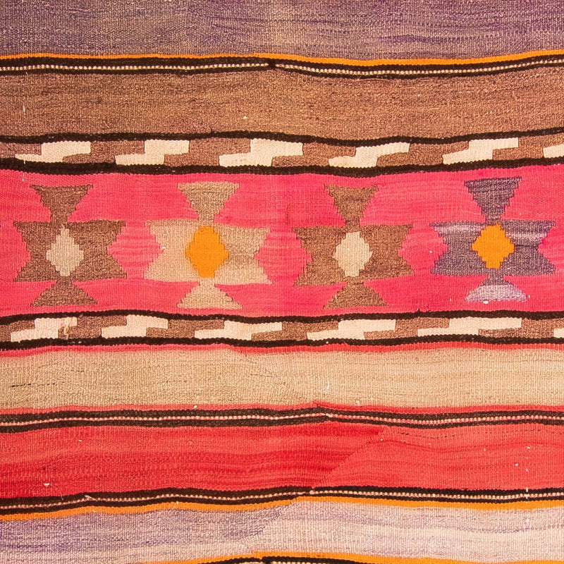 Loper Kelim tapijt - Oud - 340 x 150 cm - veelkleurig