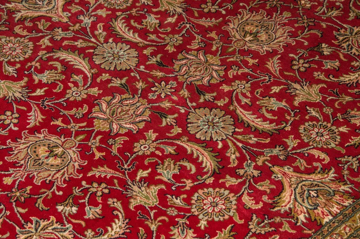 Zijden tapijt - Kashmir Silk - 214 x 150 cm - rood