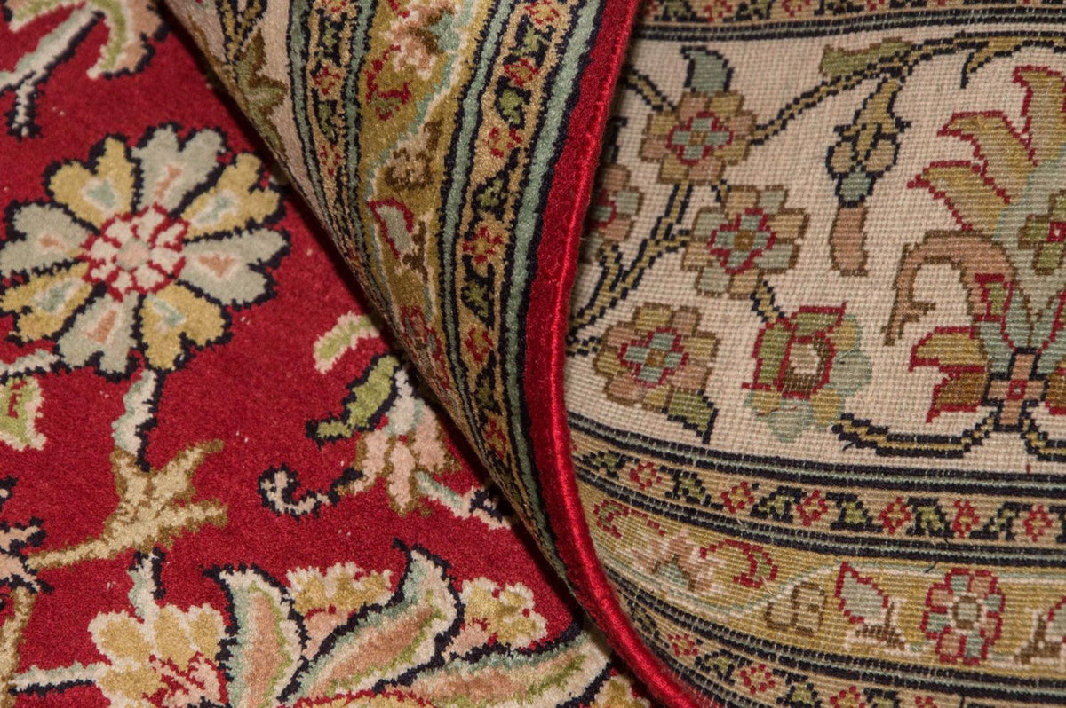 Zijden tapijt - Kashmir Silk - 214 x 150 cm - rood
