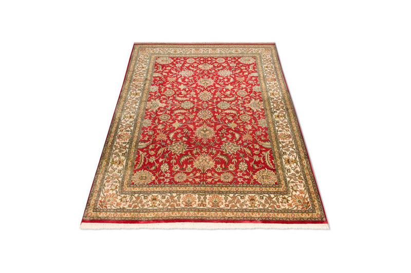 Zijden tapijt - Kashmir Silk - 214 x 150 cm - rood