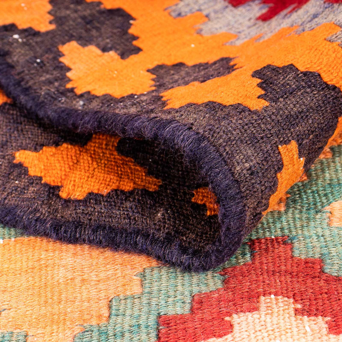 Loper Kelim tapijt - Oud - 350 x 135 cm - veelkleurig