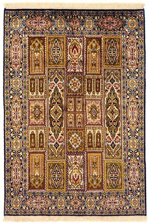 Zijden tapijt - Kashmir Silk - 157 x 93 cm - veelkleurig