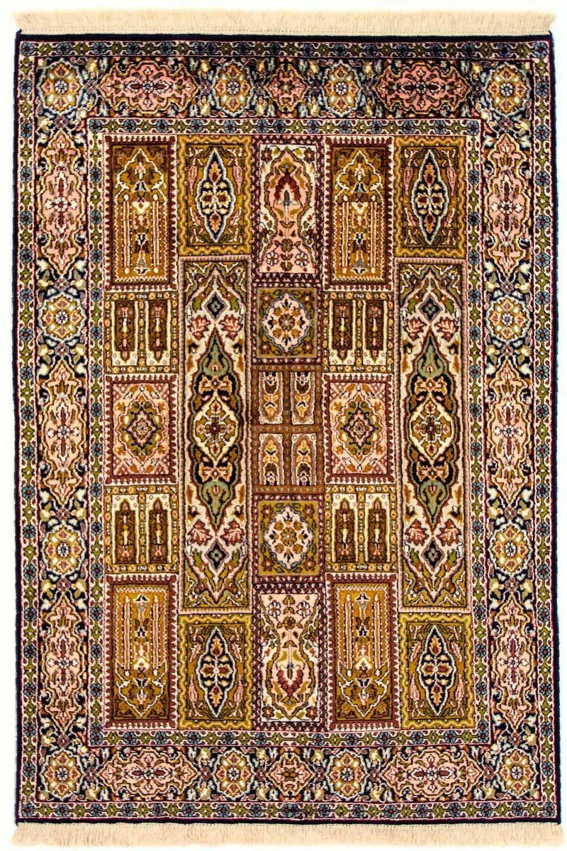 Zijden tapijt - Kashmir Silk - 157 x 93 cm - veelkleurig