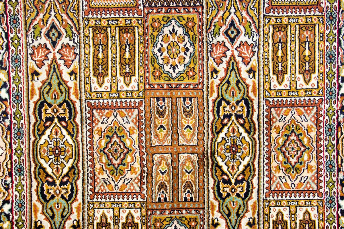 Zijden tapijt - Kashmir Silk - 157 x 93 cm - veelkleurig