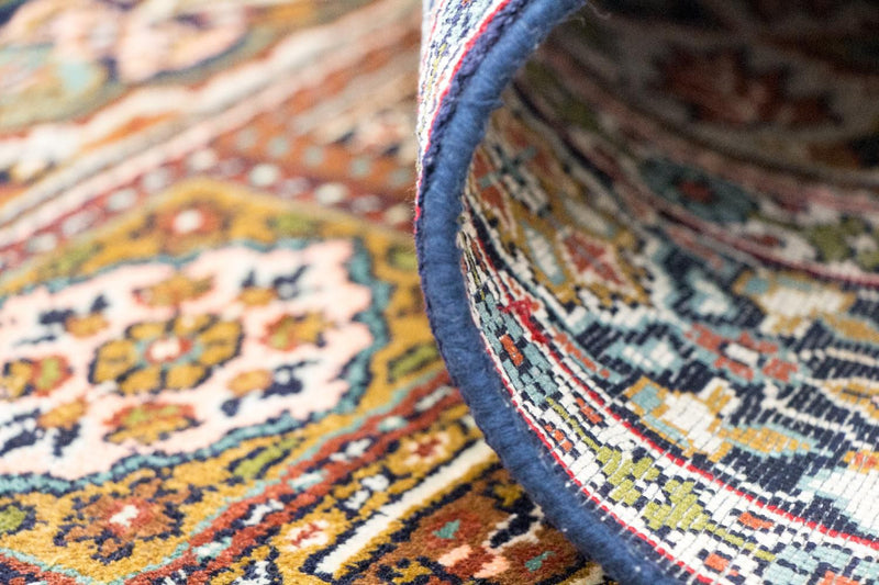 Zijden tapijt - Kashmir Silk - 157 x 93 cm - veelkleurig