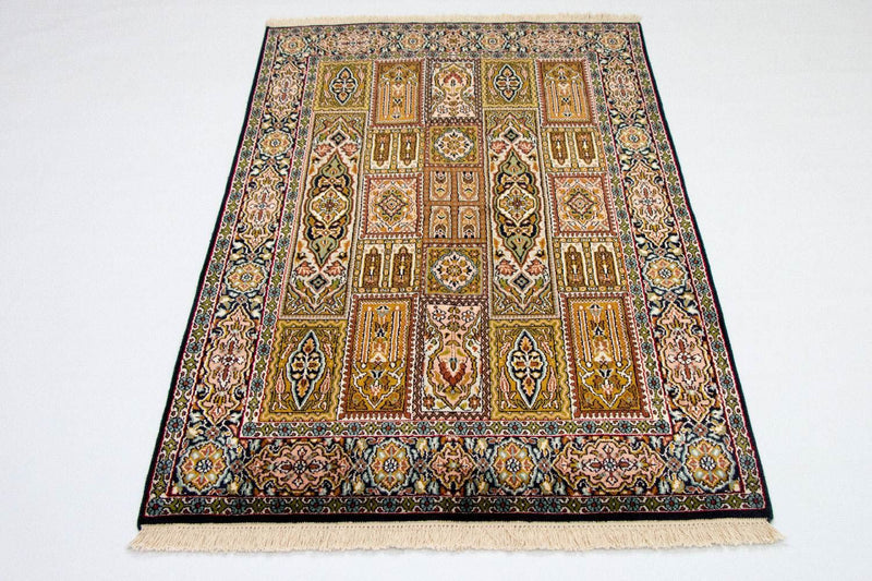 Zijden tapijt - Kashmir Silk - 157 x 93 cm - veelkleurig