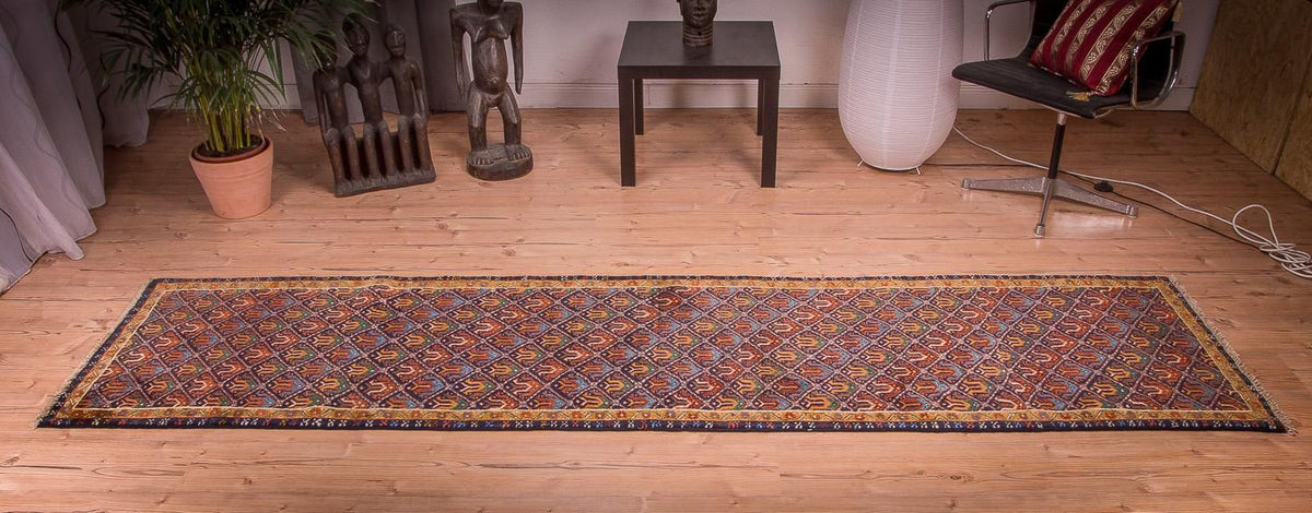 Loper Perzisch Tapijt - Nomadisch - 312 x 78 cm - veelkleurig