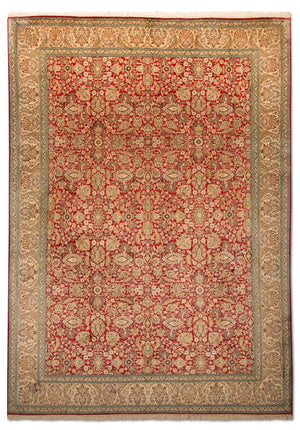 Zijden tapijt - Kashmir Silk - 311 x 211 cm - rood