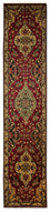 Loper Perzisch tapijt - Tabriz - 385 x 73 cm - rood
