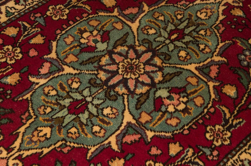 Loper Perzisch tapijt - Tabriz - 385 x 73 cm - rood