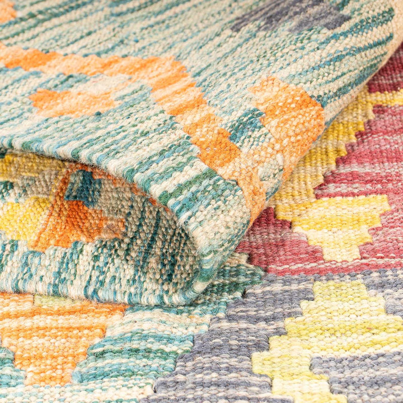 Kelim tapijt - Splash - 154 x 102 cm - veelkleurig