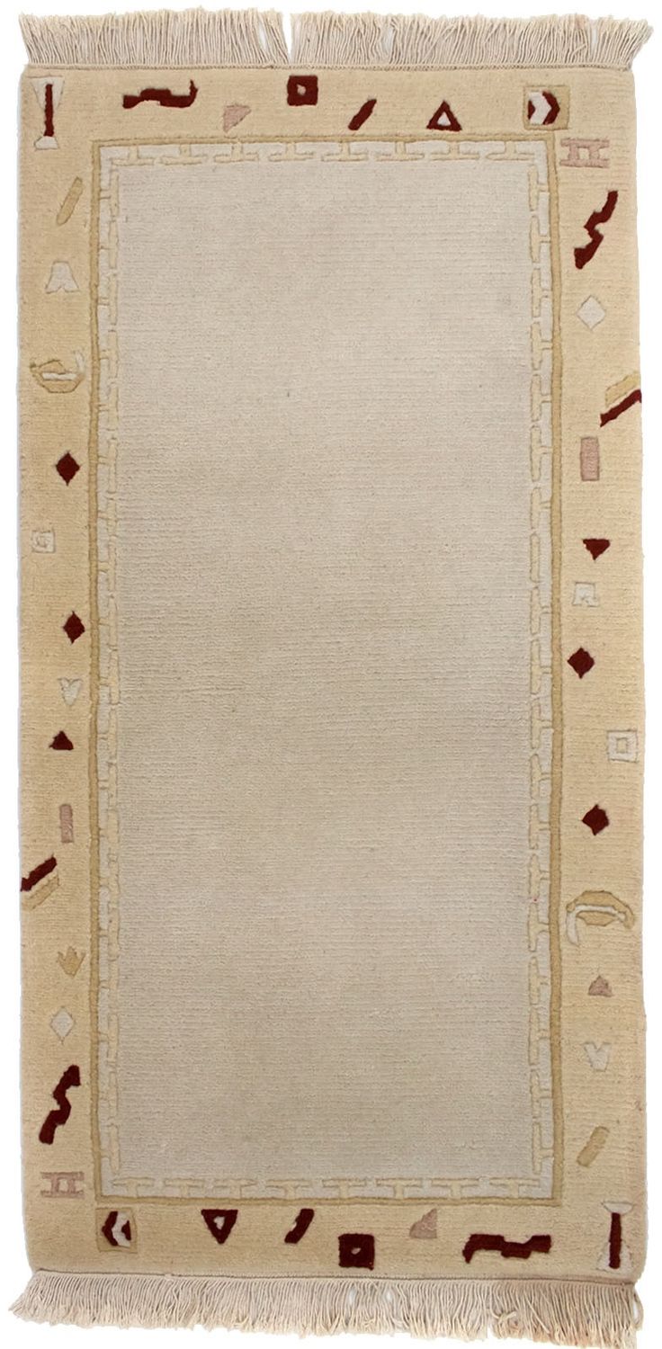 Nepal tapijt - 140 x 70 cm - beige