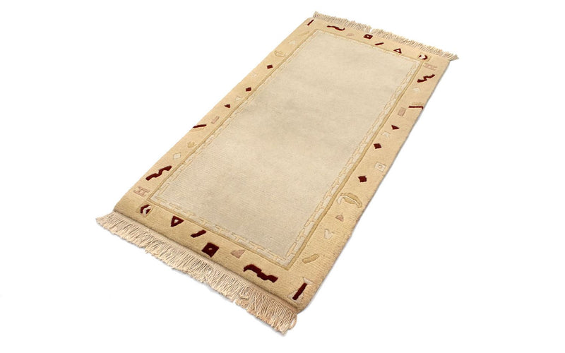 Nepal tapijt - 140 x 70 cm - beige