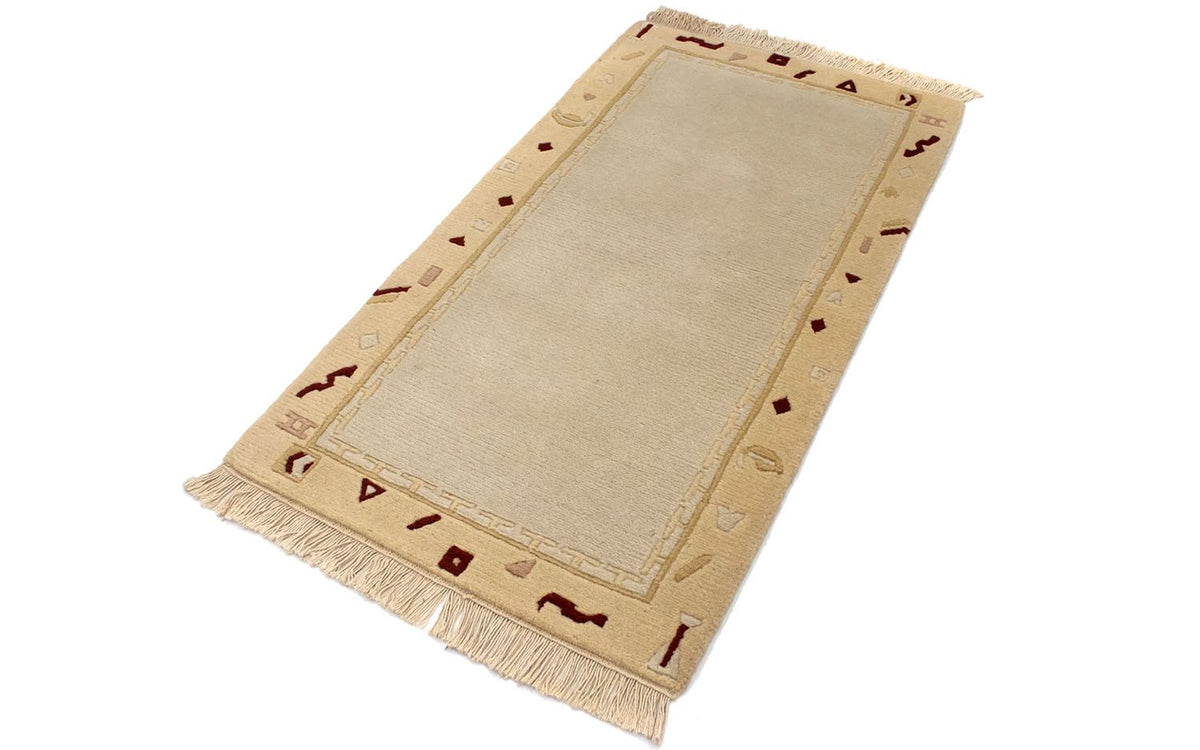 Nepal tapijt - 140 x 70 cm - beige