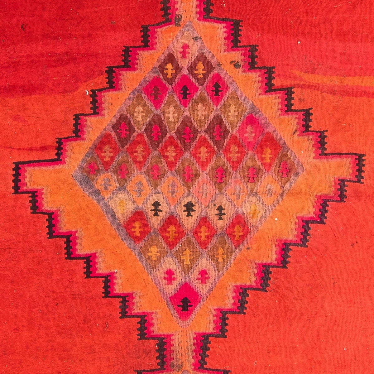 Loper Kelim tapijt - Oud - 380 x 180 cm - veelkleurig