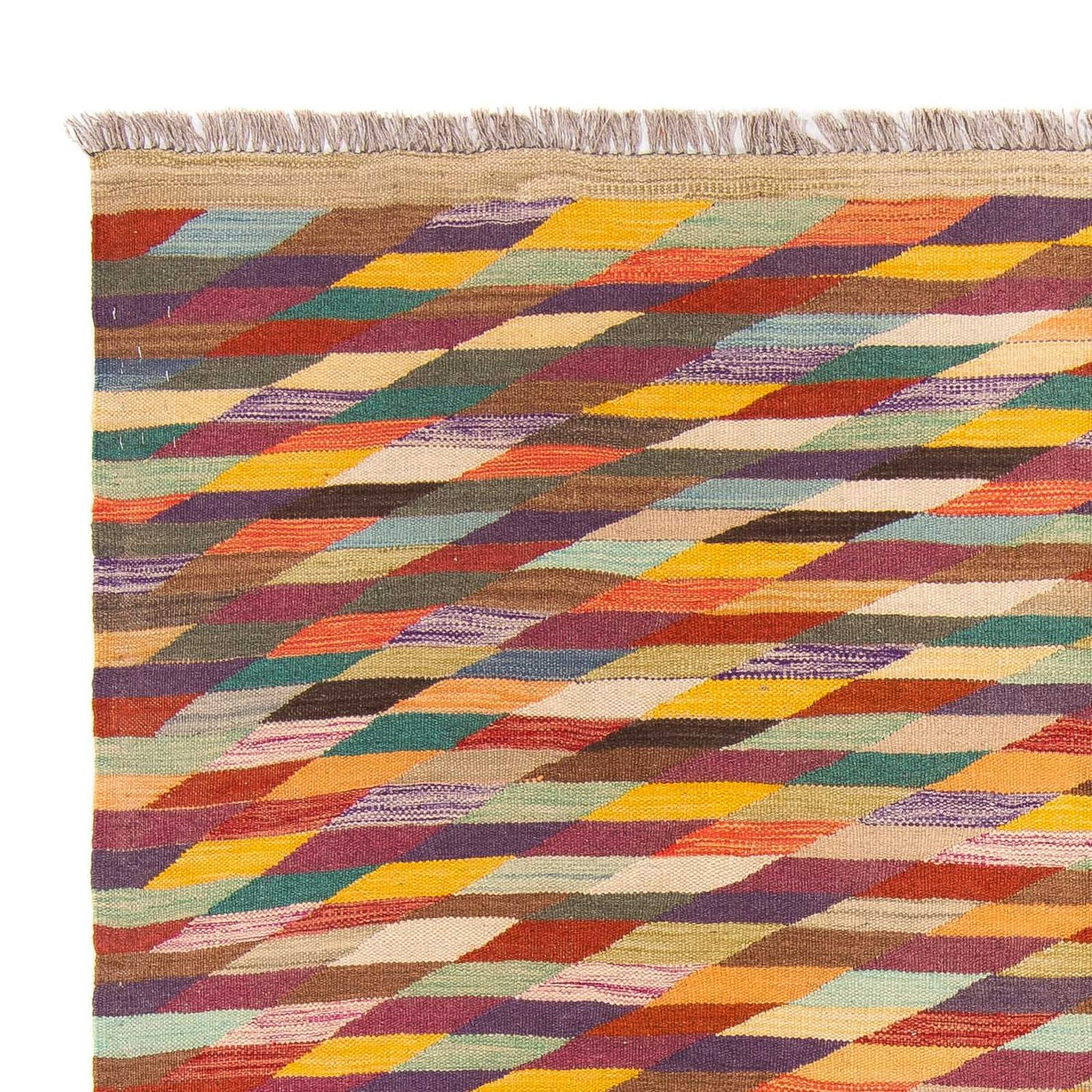 Moderne kilim Tapijt 215x166cm - Wollen tapijt