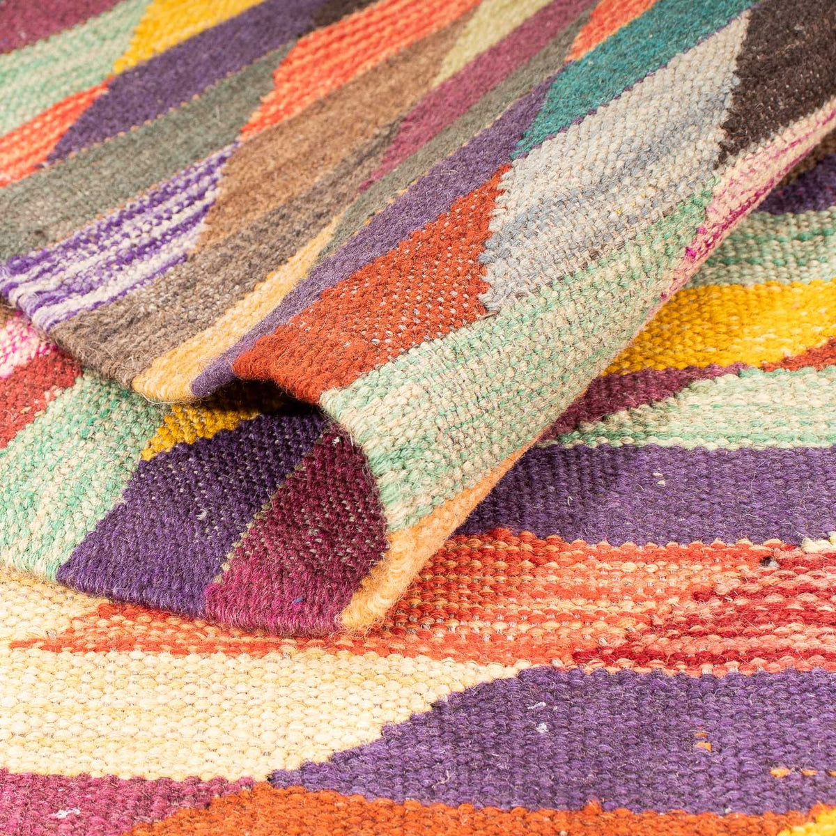 Kelim tapijt - Trendy - 215 x 166 cm - veelkleurig