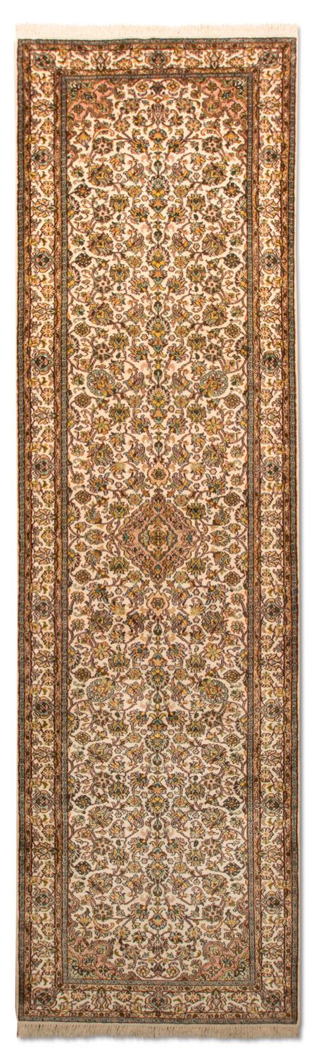 Loper Zijden tapijt - Kashmir Silk - 301 x 79 cm - veelkleurig