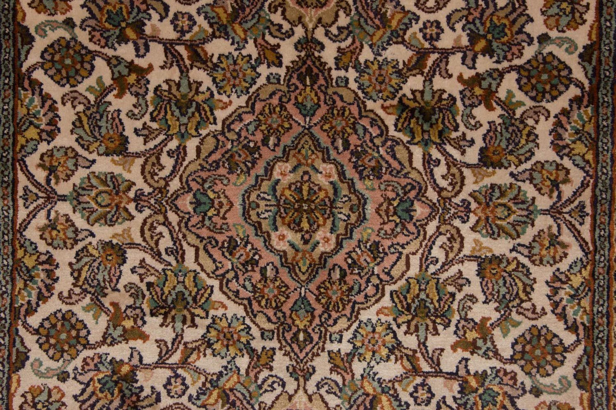 Loper Zijden tapijt - Kashmir Silk - 301 x 79 cm - veelkleurig