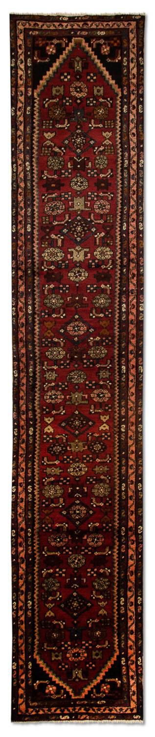 Loper Perzisch Tapijt - Nomadisch - 408 x 74 cm - rood