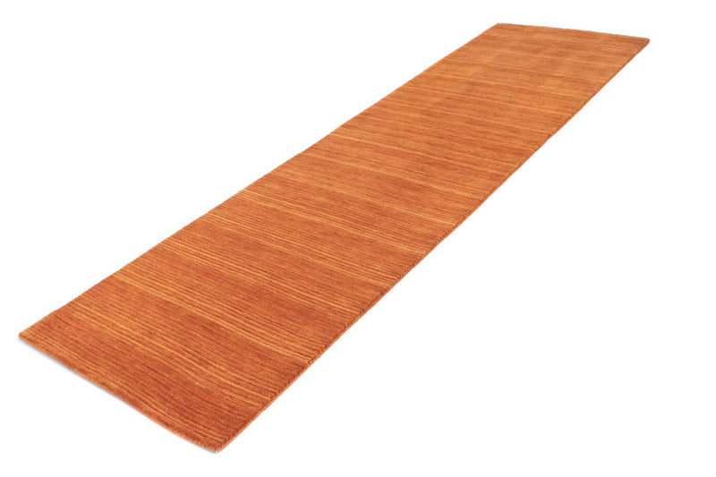 Loper Wollen tapijt - 295 x 75 cm - oranje