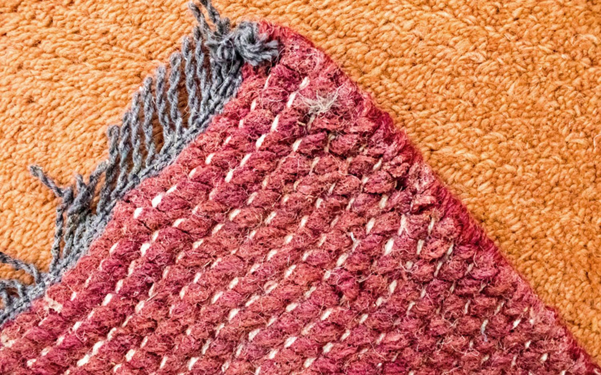 Nepal tapijt - 140 x 70 cm - oranje