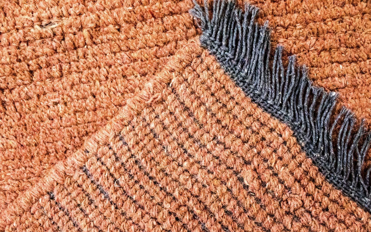 Nepal tapijt - 140 x 70 cm - bruin