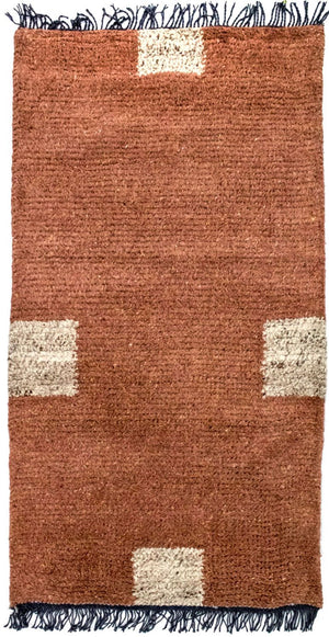 Nepal tapijt - 140 x 70 cm - bruin