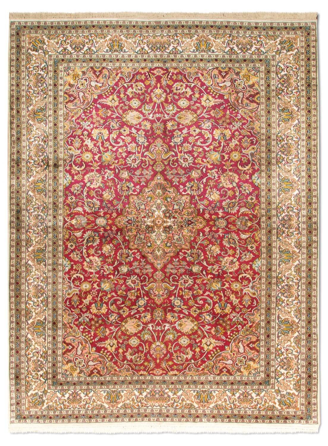 Zijden tapijt - Kashmir Silk - 218 x 157 cm - rood